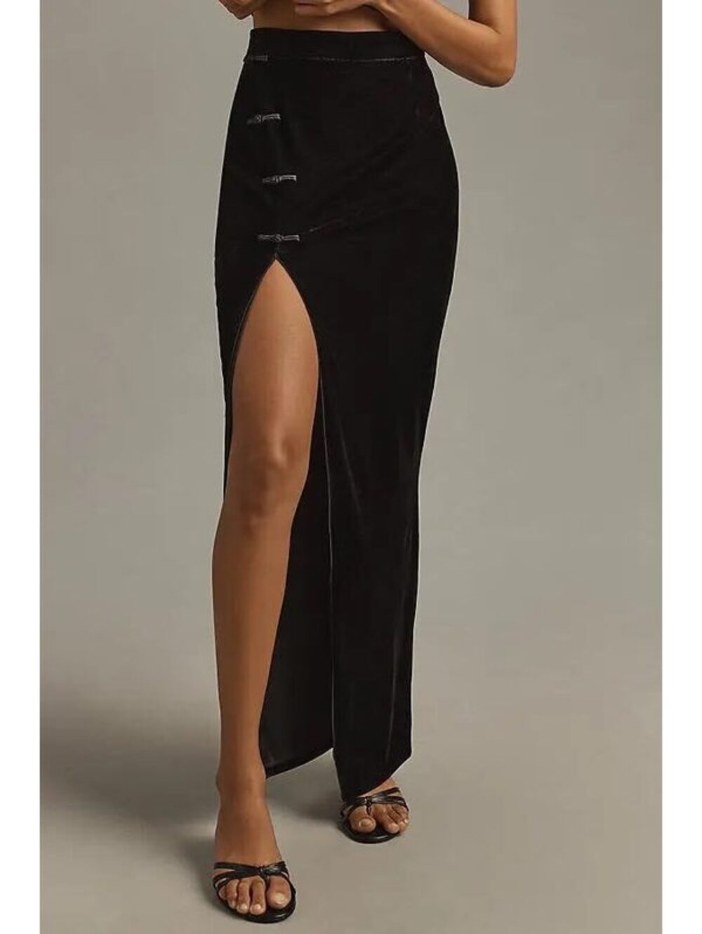 NWT SAU LEE Vega Side-Slit Maxi Skirt size US8